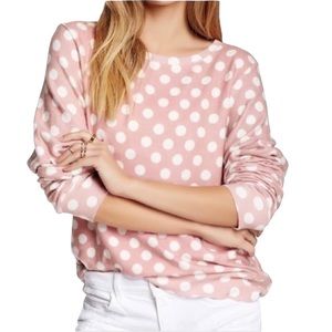 Wildfox Pink & White Polka Dot Shirt